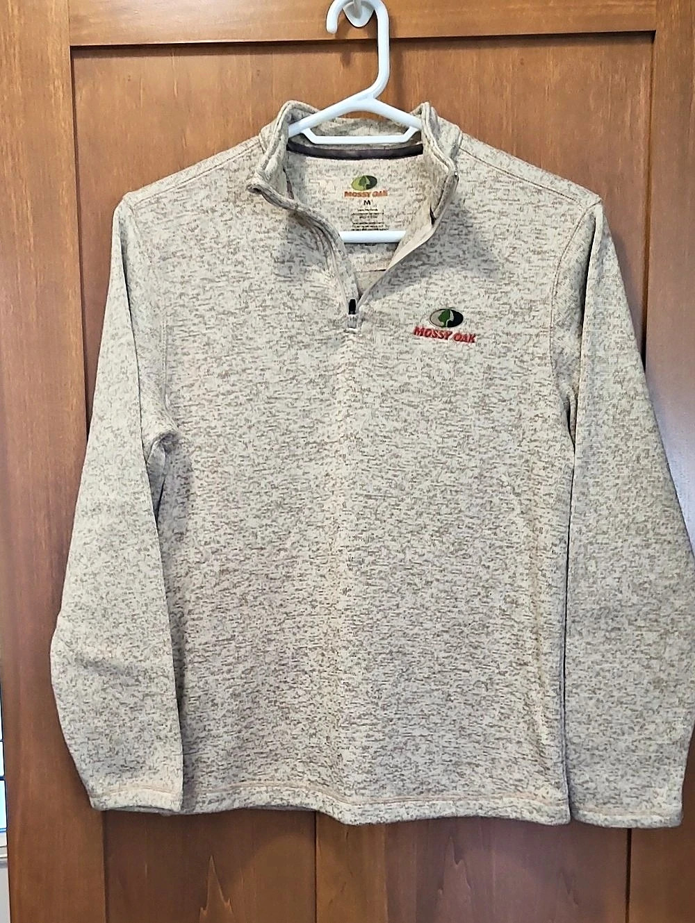 Mossy Oak Gray Quarter Zip Size Medium Like New